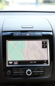 Vehicle infotainment system that can be searched using a vehicle search warrant.